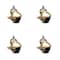 Service Caster 2 Inch Antique Brass Hooded Grip Ring Ball Casters with Brakes SCC, 4PK SCC-GR01S20-POS-WA--SLB-716-4 - alternate 1